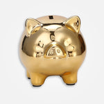 Tirelire Cochon Or