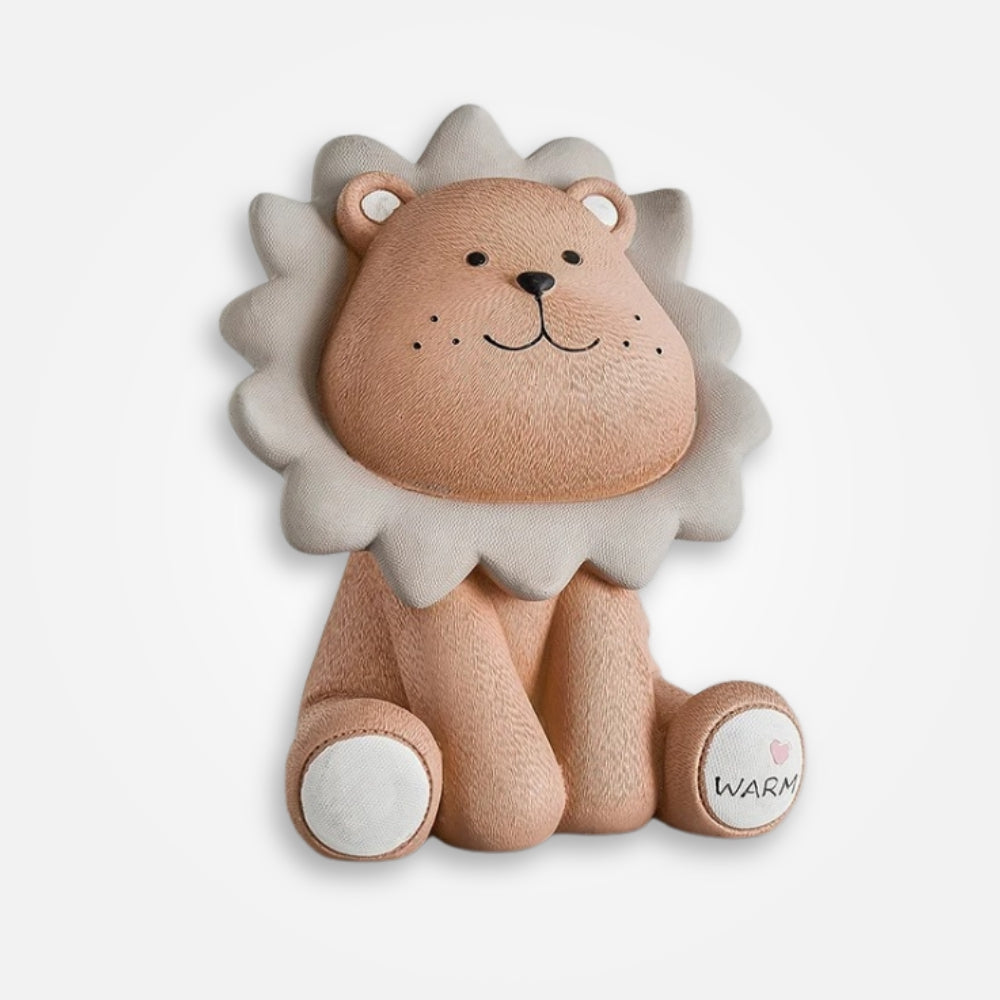 Tirelire Lion Marron