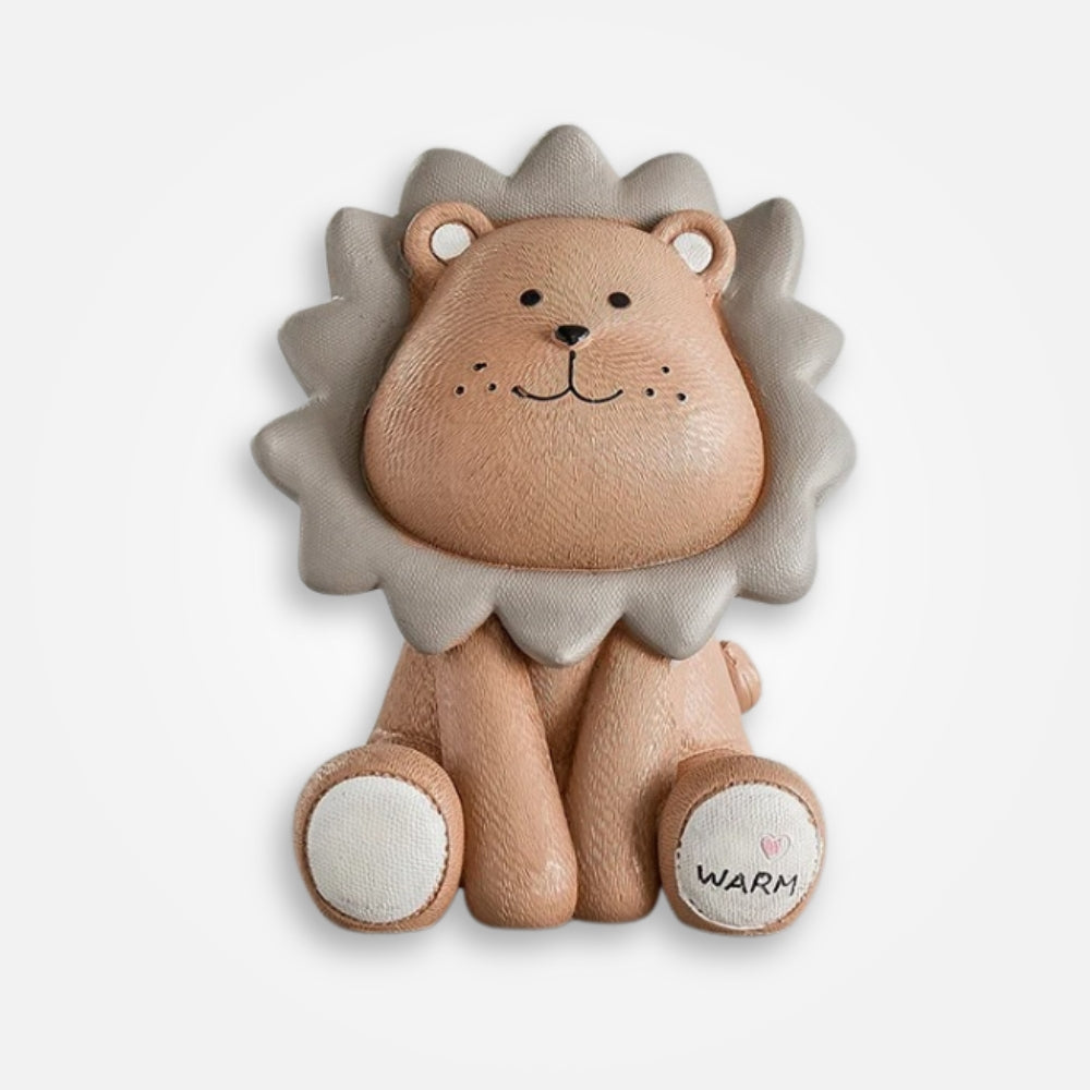 Tirelire Lion Marron