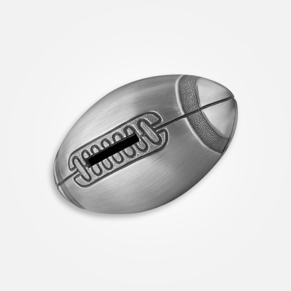 Tirelire Ballon De RugBy Métal