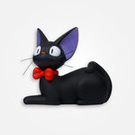 Tirelire Chat Noir Allongé