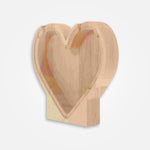 Tirelire Coeur Bois