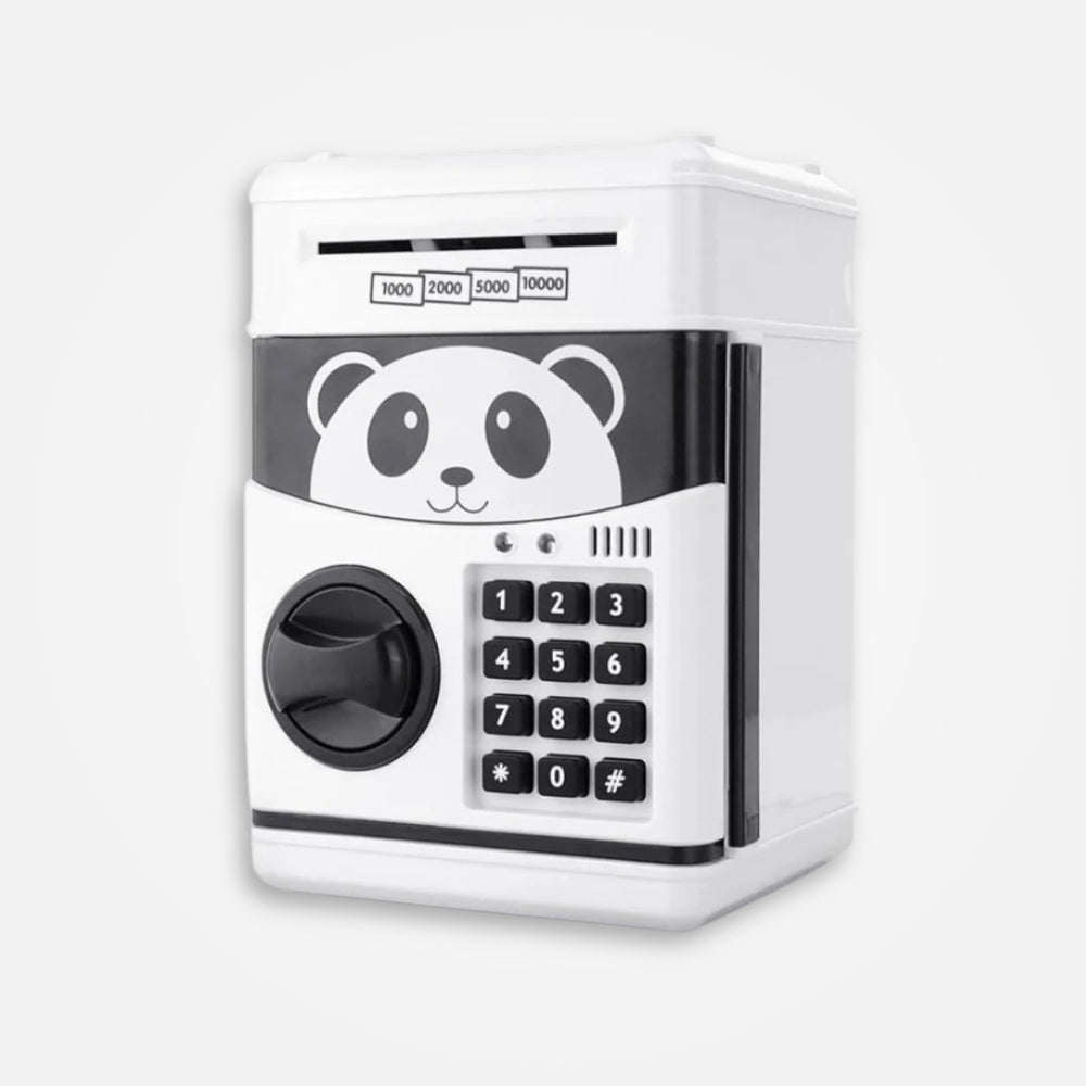 Tirelire Coffre-Fort Panda Noir et Blanc