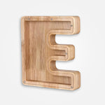 Tirelire En Bois Lettre "E"