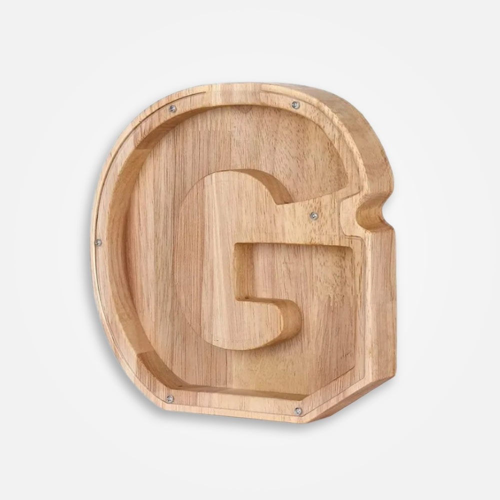 Tirelire En Bois Lettre "G"