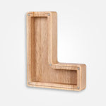Tirelire En Bois Lettre "L"