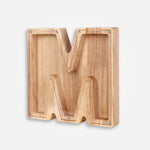 Tirelire En Bois Lettre "M"