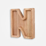 Tirelire En Bois Lettre "N"