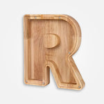 Tirelire En Bois Lettre "R"
