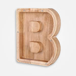 Tirelire En Bois Lettre "B"