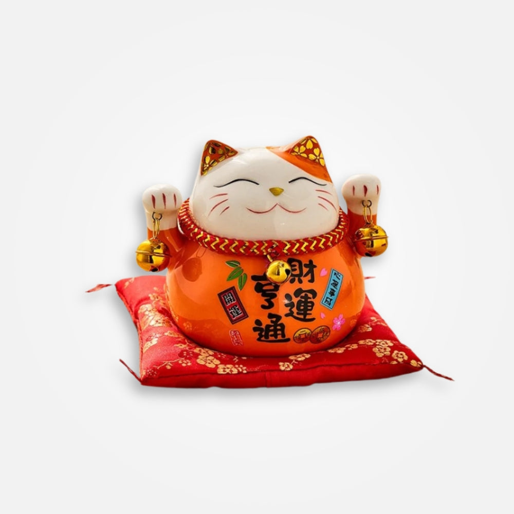 Tirelire Maneki Neko Orange