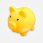 Tirelire Petit Cochon Jaune