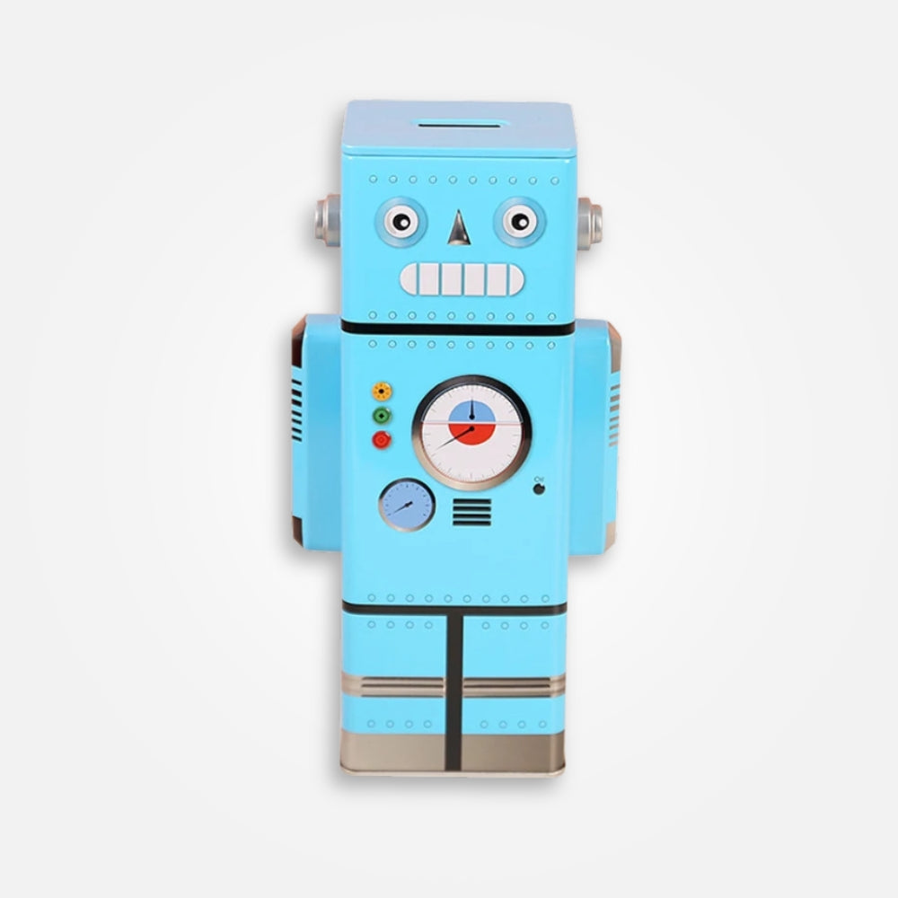 Tirelire Robot Bleu
