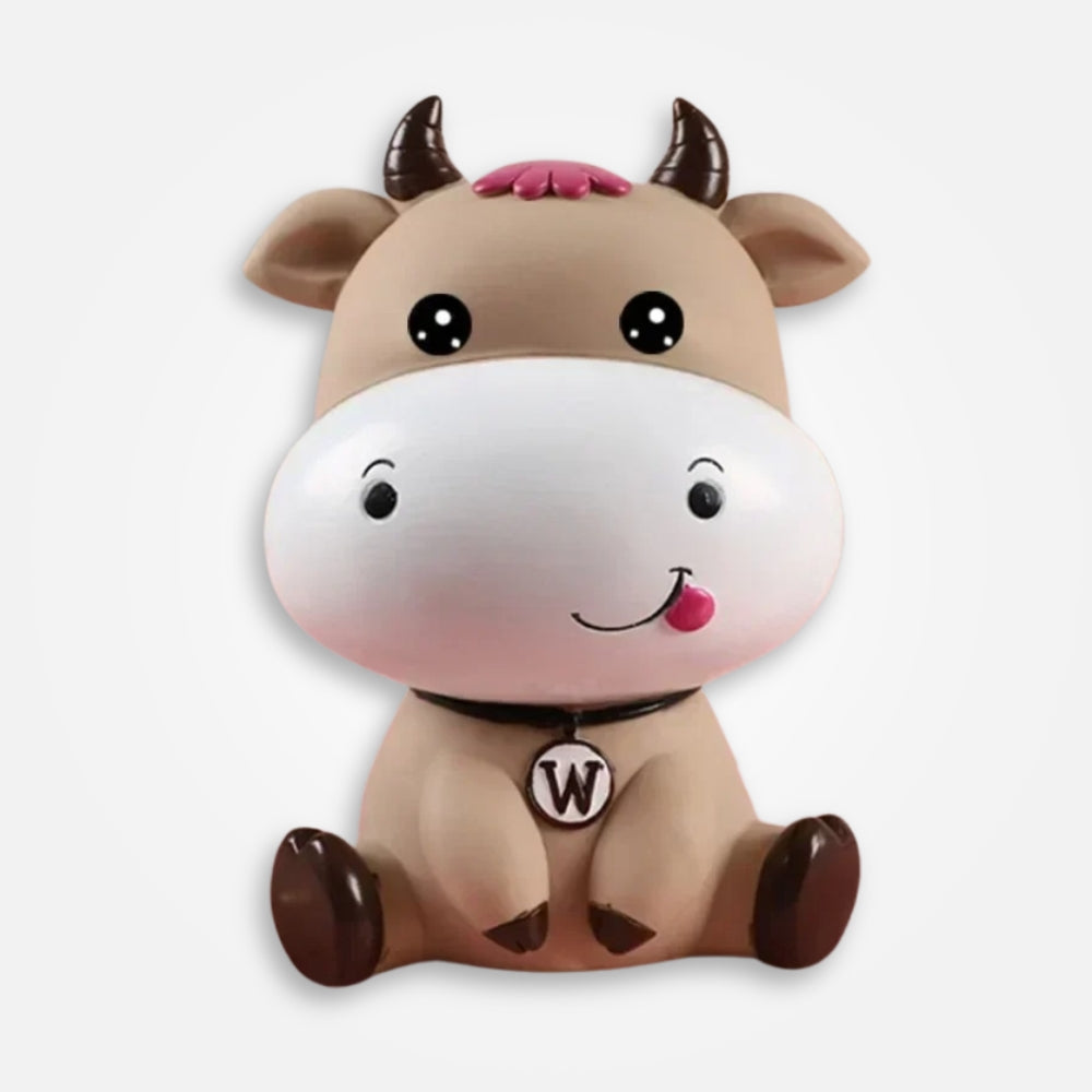 Tirelire Vache Marron