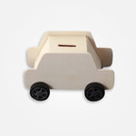 Tirelire Voiture Bois
