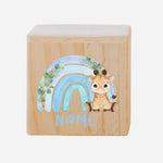 Tirelire personnalisée arc-en-ciel motif animaux